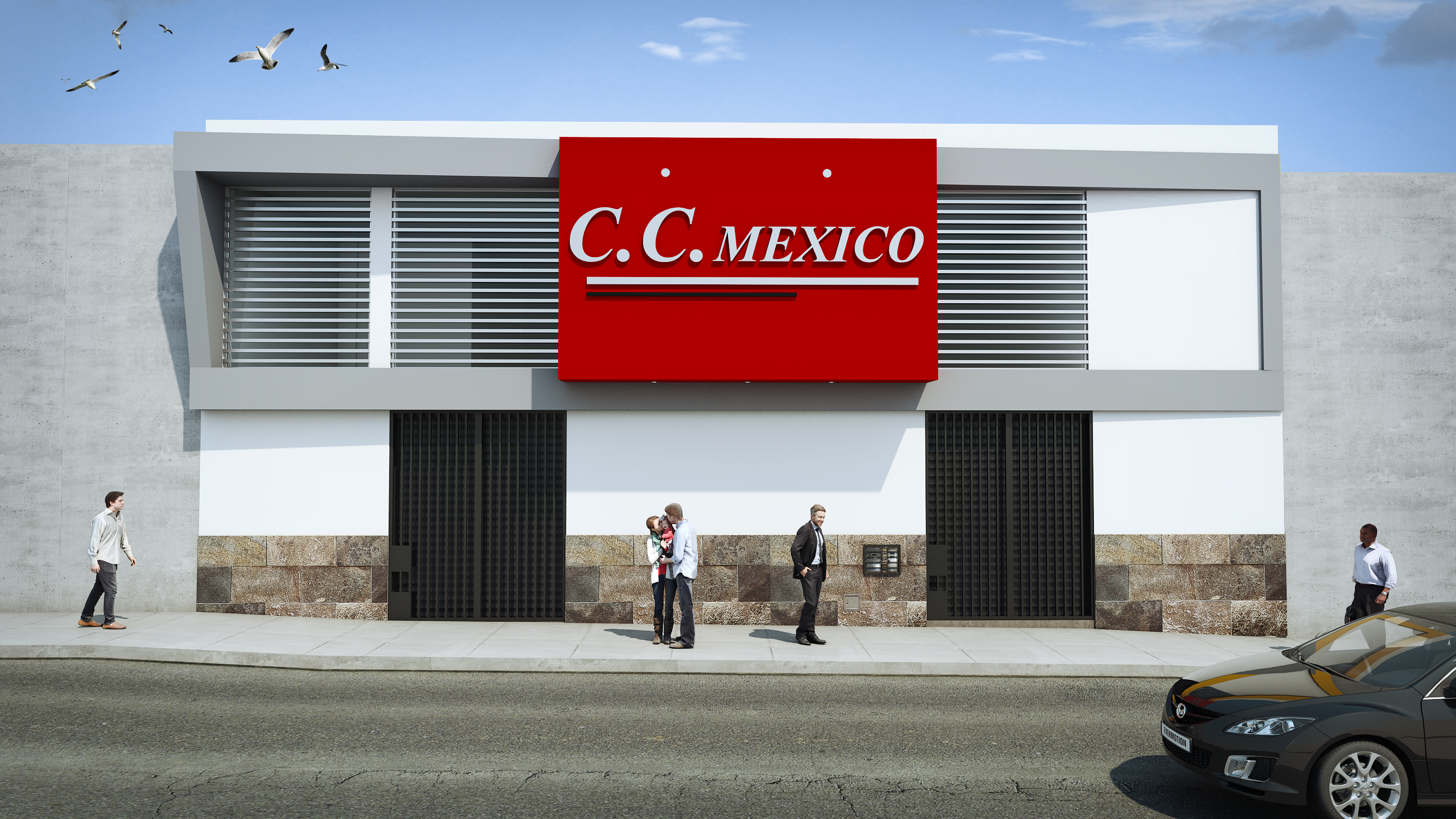 Galería comercial México de dos niveles construida por Inversiones Lucong en Comas, Lima